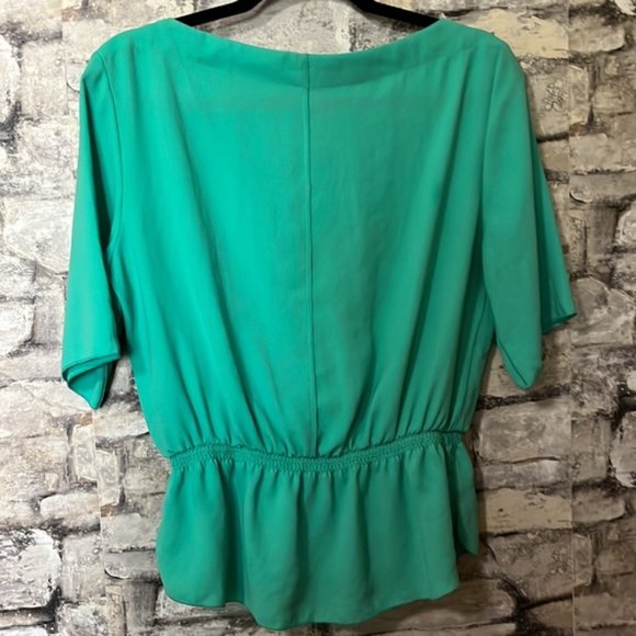 Wilfred Green péplum style capped sleeved blouse size medium - Picture 4 of 4
